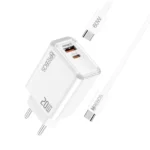 CARREGADOR TIPO C/TIPO C HREBOS CRG-64CC