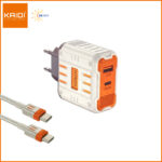 CARREGADOR TIPO C/TIPO C KAIDI KD-693CC 65W